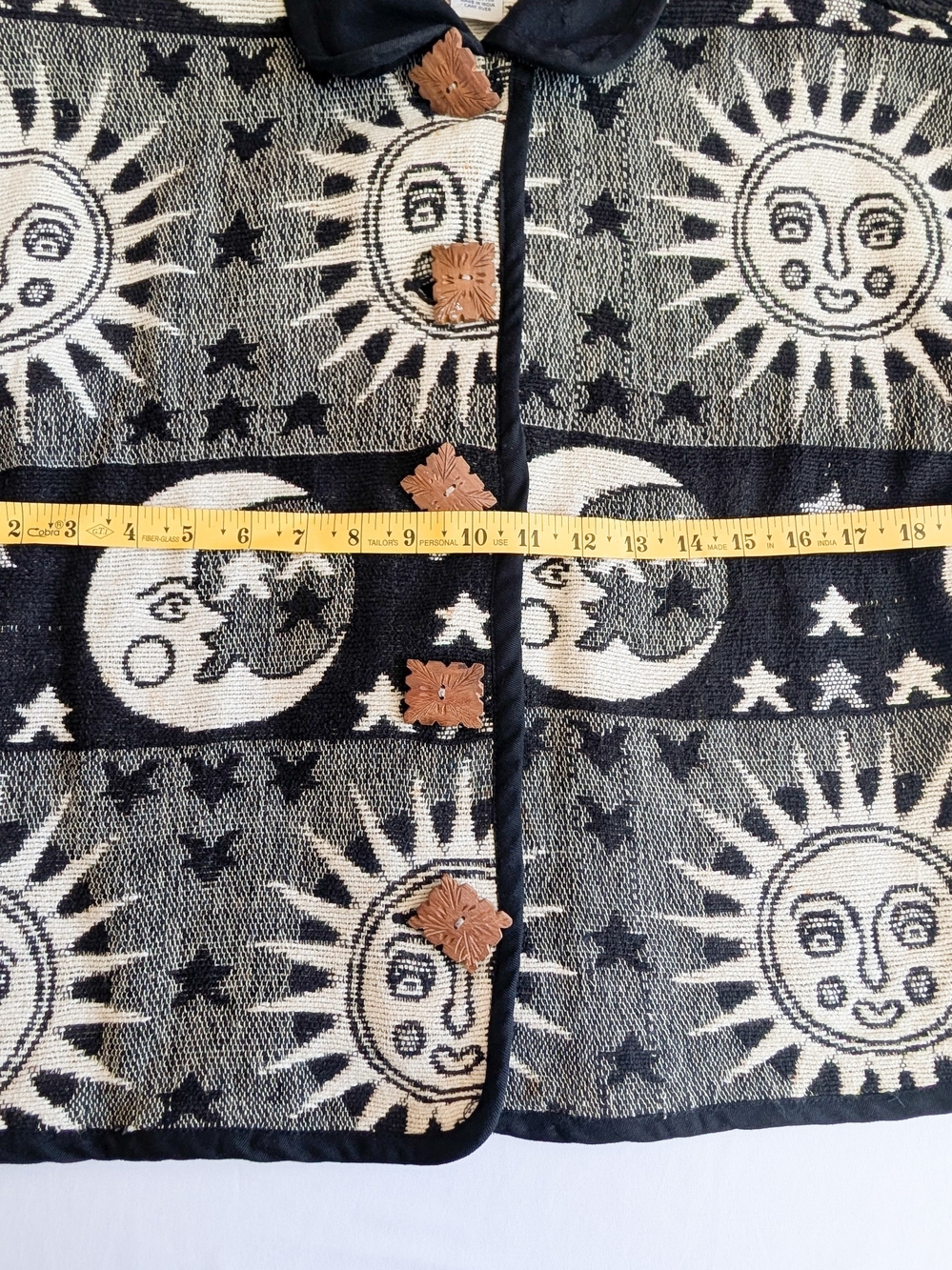 Vintage Sara Studio Whimsigoth Sun And Moon Tapestry Jacket Women's Size Small - Picture 7 of 9